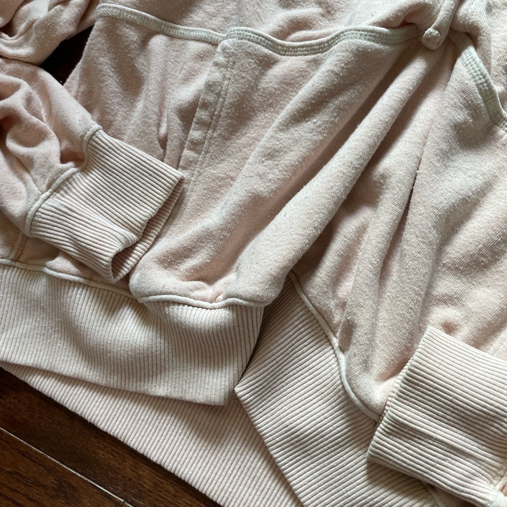 We The Free Lace-Up Hoodie in Light Pink - Picture 2 of 7
